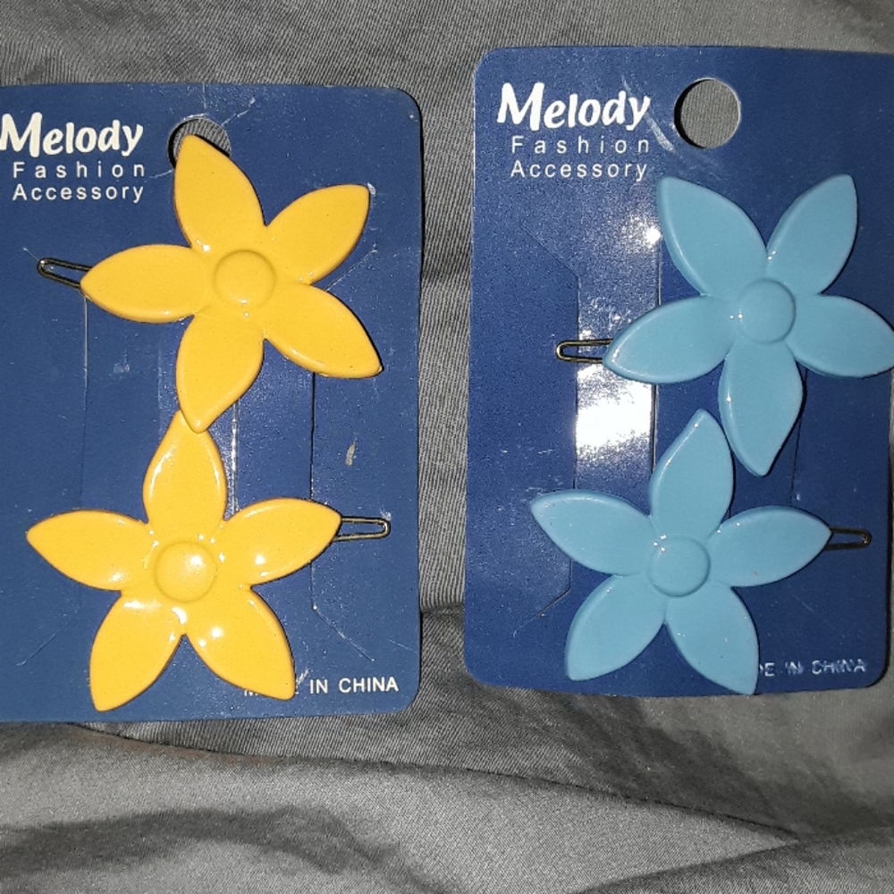 Old school barrettes!!!! 2 sets! NEW
